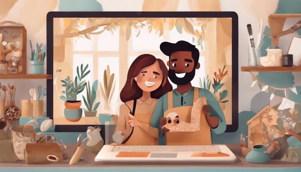 crafting with a friend