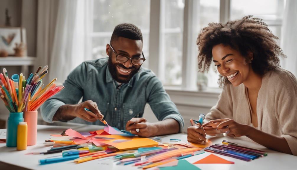 crafting with friends together