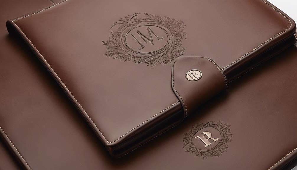 custom leather portfolio gift