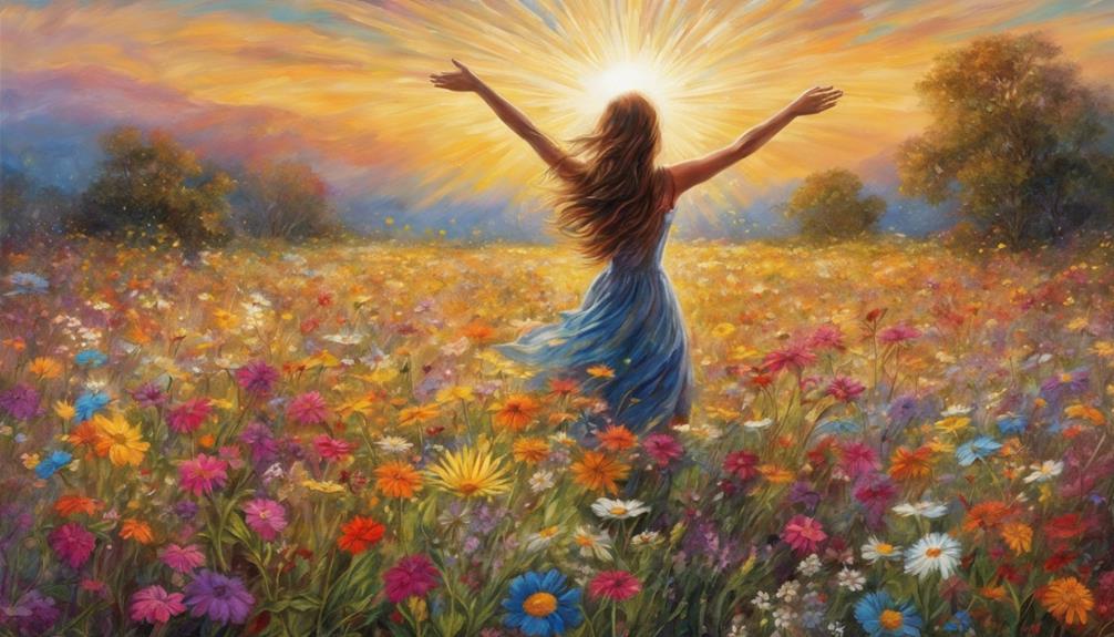 embracing positive joyful energy