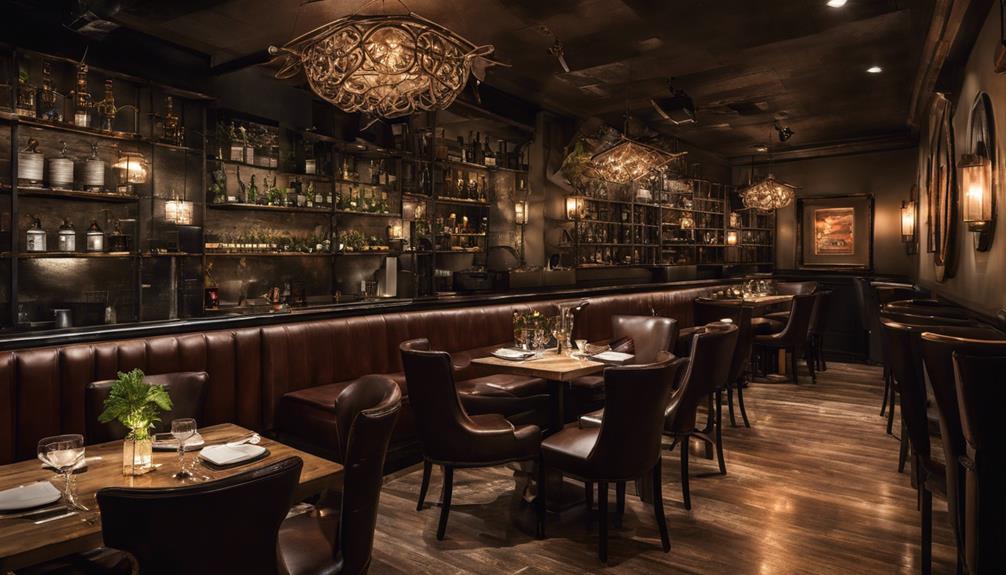 gaslight themed restaurant with brewery