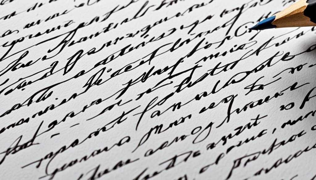 large handwriting