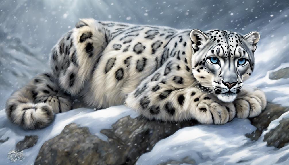 majestic snow leopard symbolism