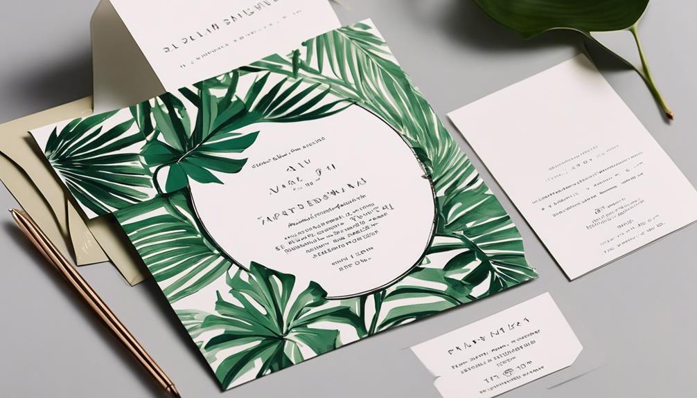 palm springs themed event invite