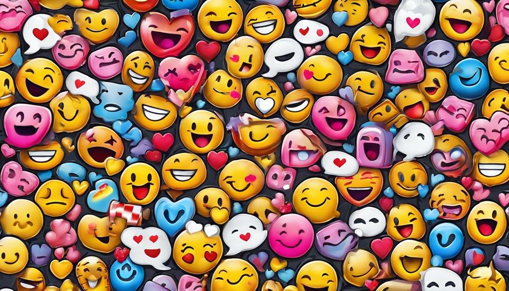 texting with playful emojis
