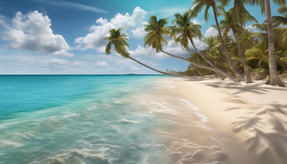 tropical paradise in caribbean