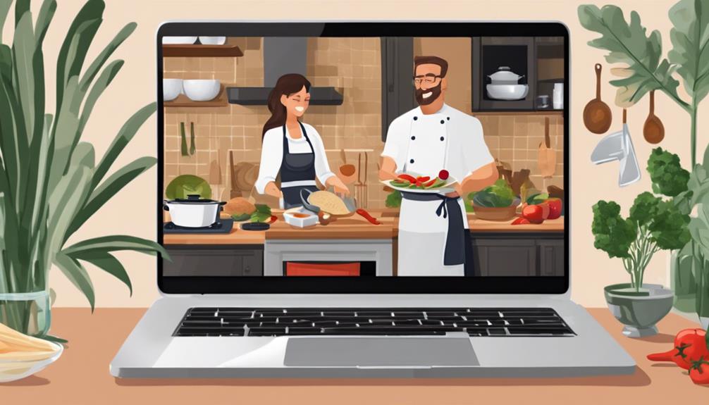 virtual cooking class experience