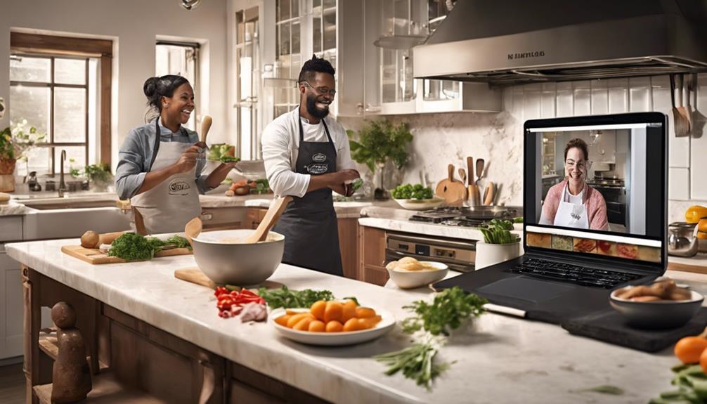 virtual cooking class partnership