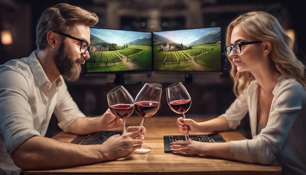 virtual gaming tournaments and wine tasting