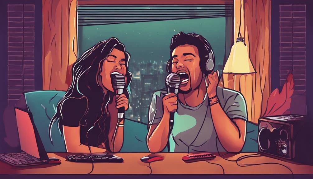 virtual singing with friends