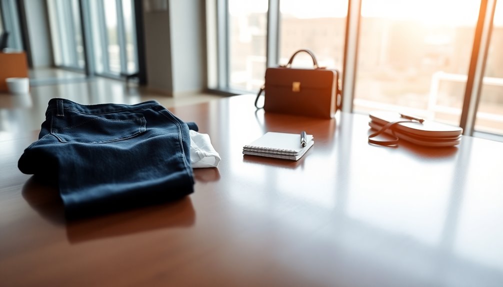professional and appropriate clothing