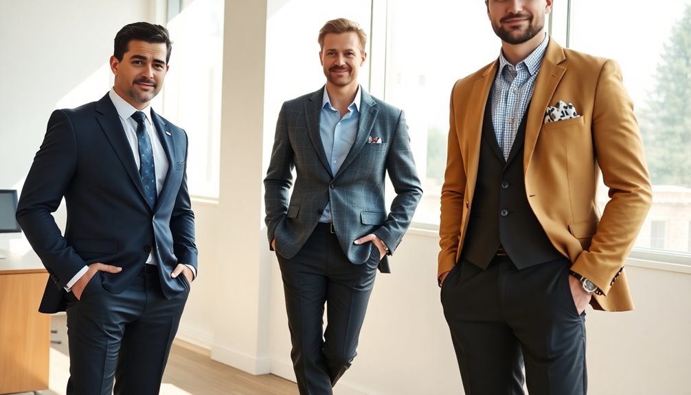 professional clothing choices available