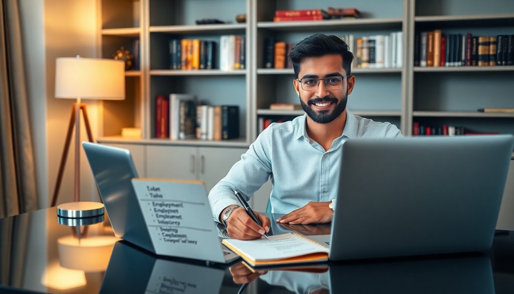 reviewing job experience details
