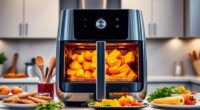 top double door air fryers