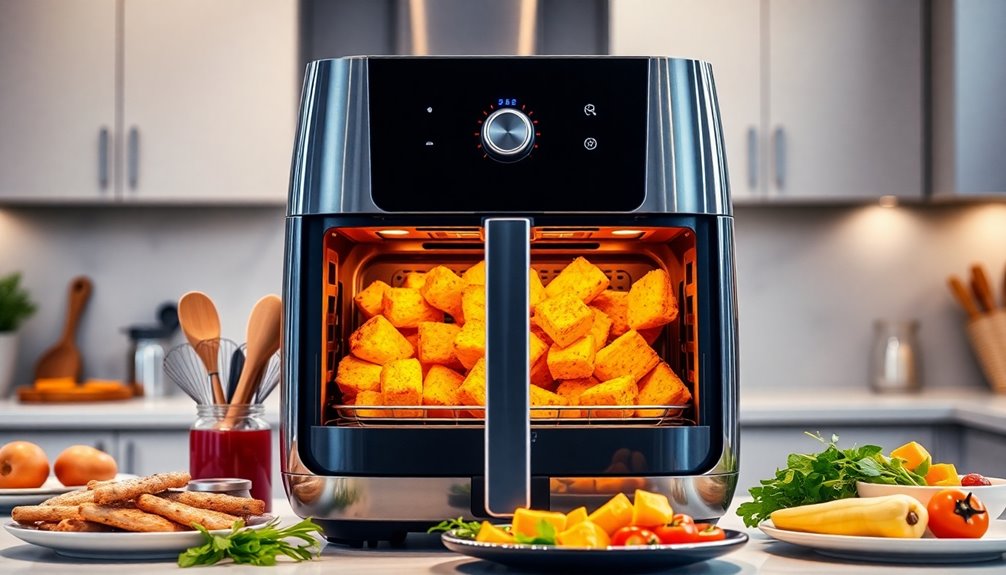 top double door air fryers