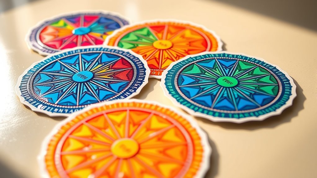 durable clear well sized stickers