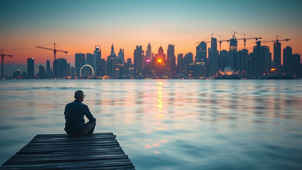 balance between serenity and determination