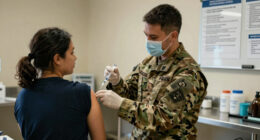 Military requiring flu vaccines for recruits as Air Force base deals with outbreak