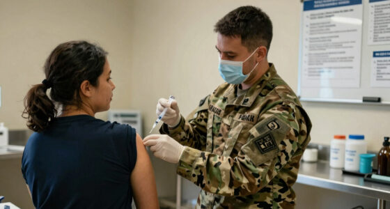 Military requiring flu vaccines for recruits as Air Force base deals with outbreak