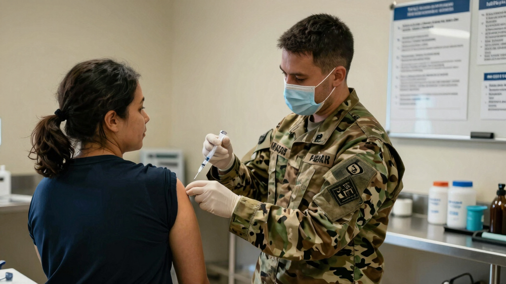 Military requiring flu vaccines for recruits as Air Force base deals with outbreak